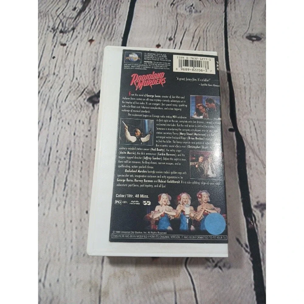 Radioland Murders‎ VHS 1994 Clamshell Case VTG Comedy Mystery Former Rental